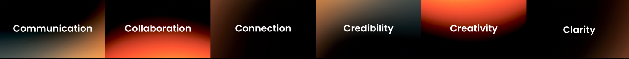 Communication, Collaboration, Connection, Credibility, Creativity and Clarity